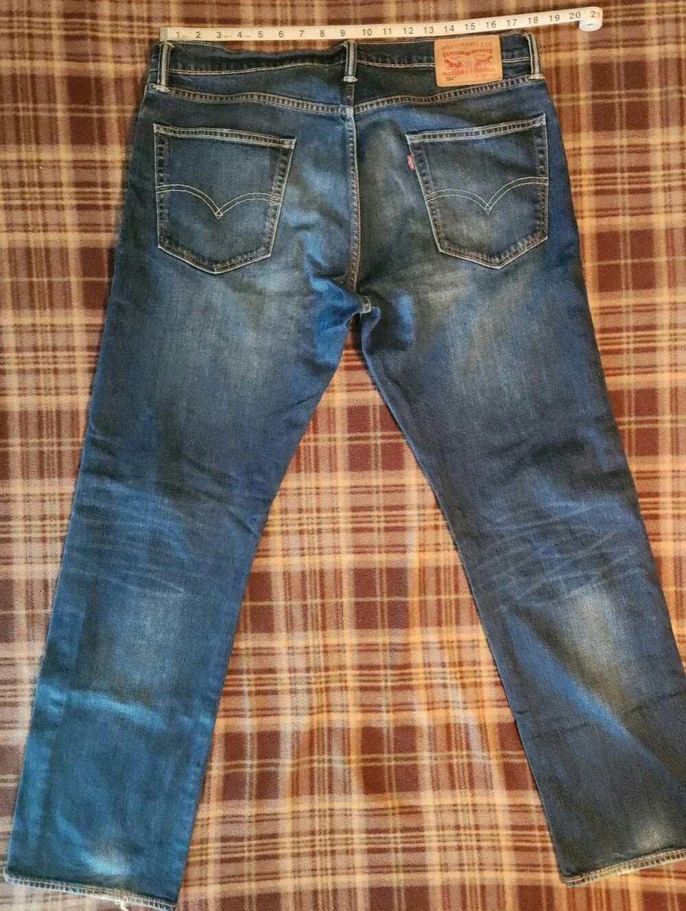 Levi's 504 Blue Jeans, Mens Size 36x32